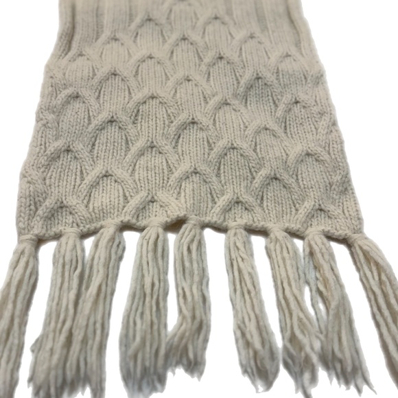 Banana Republic Italian Yarn Cable Knit Scarf 🇮🇹 - Alpaca & Merino - Picture 5 of 9